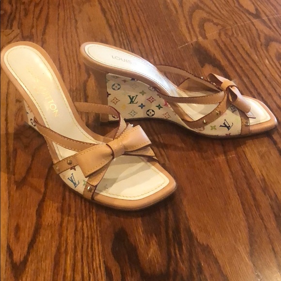 Louis Vuitton Shoes - 100% authentic Louis Vuitton slide wedge sandal